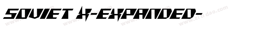 Soviet X-Expanded字体转换